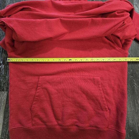 Red Off-White red Sweatshirt with Diagonal Sleeve Design size M - Picture 10 of 15